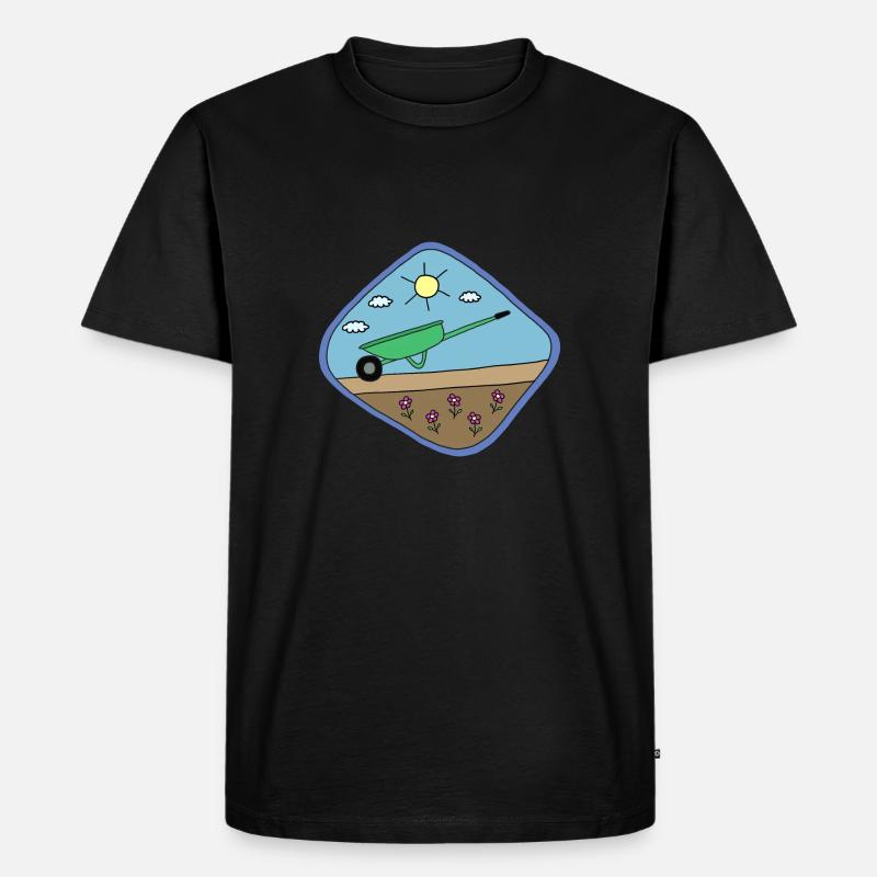 Garten Design - Männer Premium Bio T-Shirt - Schwarz
