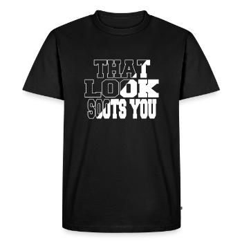 Dork Dinosaur Fan Quote Beach Holiday Dinosaur - Men's Premium Organic T-Shirt - black - Front - Nico (187cm)