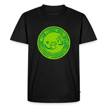 Je suis venu voir oublier - T-shirt Premium bio Homme - noir - Devant - Nico (187cm)