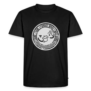 I came saw forget - Men's Premium Organic T-Shirt - black - Front - Nico (187cm)