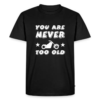 Motocyclette - T-shirt Premium bio Homme - noir - Devant - Nico (187cm)