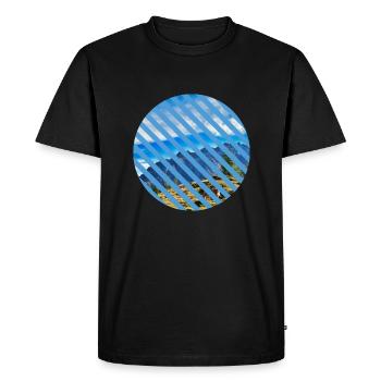Alps Circle Hiking Mountains Gift Photo Holiday - Men's Premium Organic T-Shirt - black - Front - Nico (187cm)