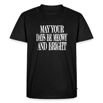 Geek Avacato Cat Propriétaire Noeud papillon Bébé - T-shirt Premium bio Homme - noir - Devant - Nico (187cm)