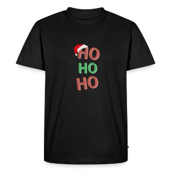 Hohoho - T-shirt Premium bio Homme - noir - Devant - Nico (187cm)
