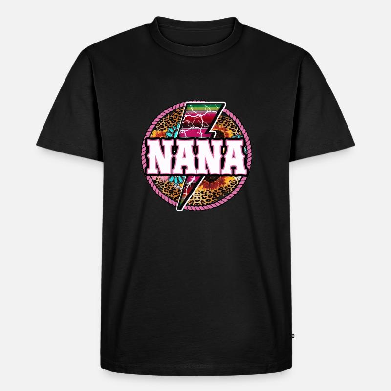 Nana Blitz - Männer Premium Bio T-Shirt - Schwarz