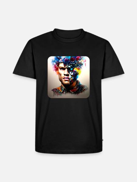His deep rolling - Männer Premium Bio T-Shirt - Schwarz