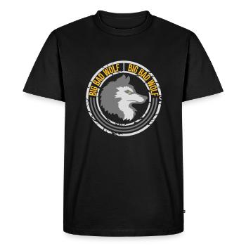 big bad wolf quote - Men's Premium Organic T-Shirt - black - Front - Nico (187cm)