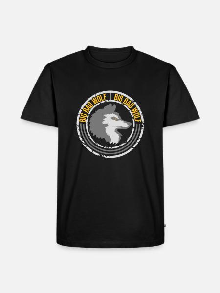 big bad wolf quote - Men's Premium Organic T-Shirt - black