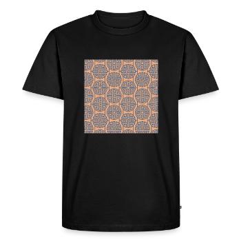 Modèle chinois - T-shirt Premium bio Homme - noir - Devant - Nico (187cm)
