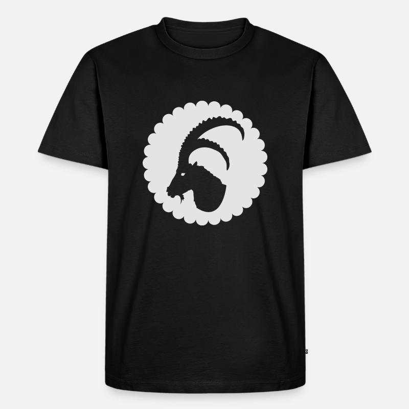 Sternzeichen Steinbock - Männer Premium Bio T-Shirt - Schwarz