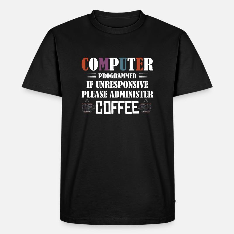 Computer Programmer Software Coding - Männer Premium Bio T-Shirt - Schwarz