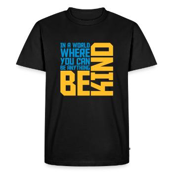 Vous pouvez être gentil - T-shirt Premium bio Homme - noir - Devant - Nico (187cm)