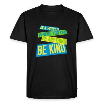 Vous pouvez être gentil - T-shirt Premium bio Homme - noir - Devant - Nico (187cm)