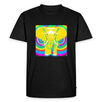 Elephant LGBTQ - Men's Premium Organic T-Shirt - black - Front - Nico (187cm)