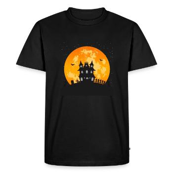 Haunted house - Men's Premium Organic T-Shirt - black - Front - Nico (187cm)