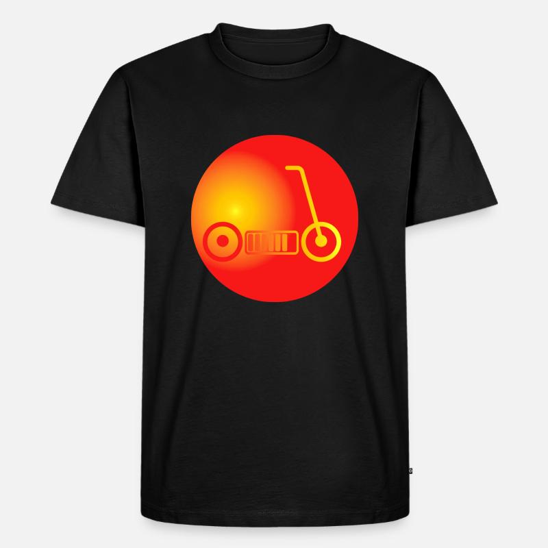 E-Scooter E-Roller Scooter - Männer Premium Bio T-Shirt - Schwarz