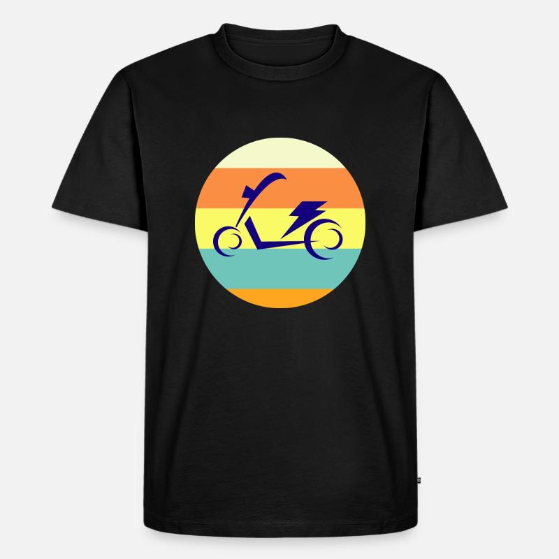 E-Scooter E-Roller Scooter - Männer Premium Bio T-Shirt - Schwarz