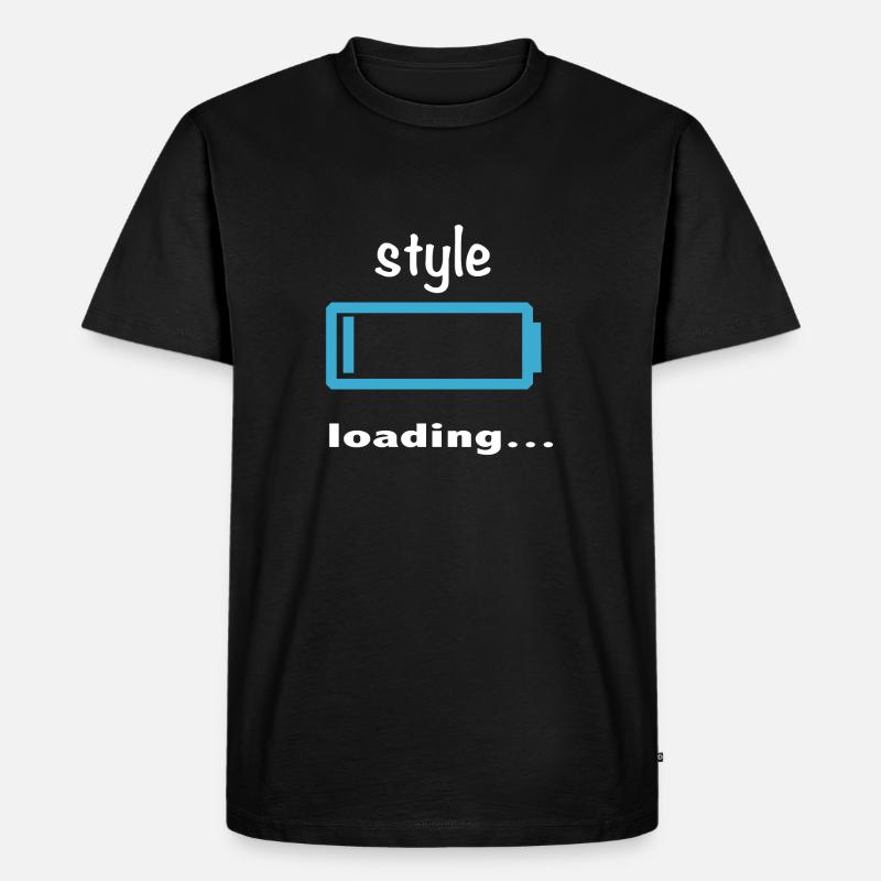 Stil wird geladen... - Männer Premium Bio T-Shirt - Schwarz