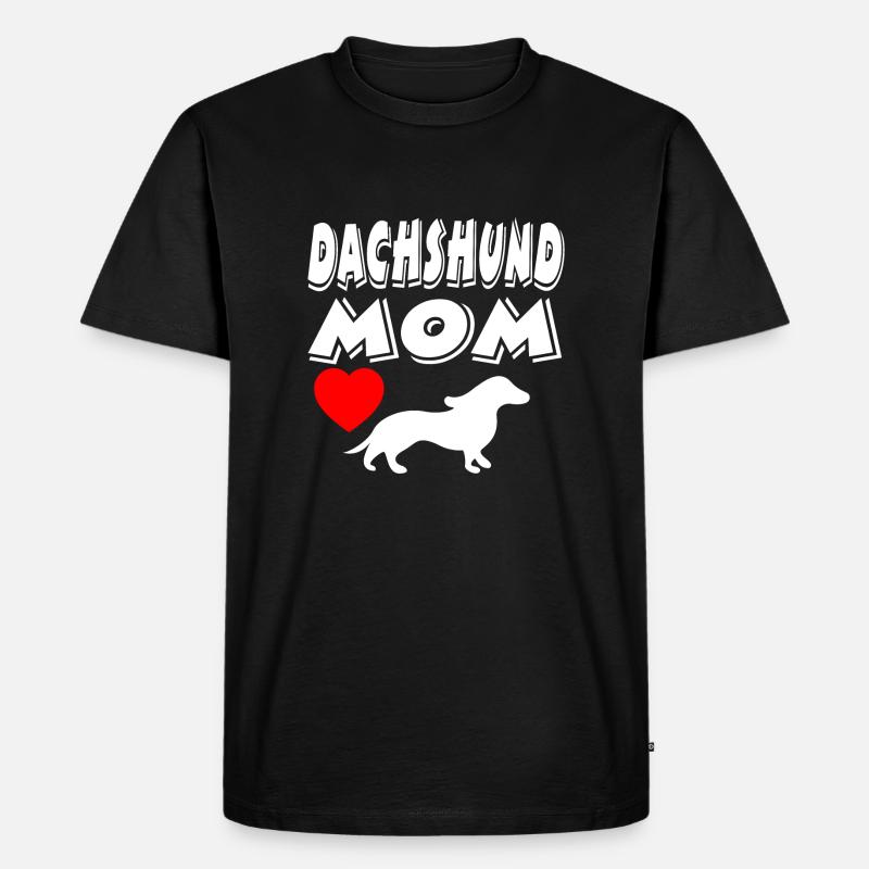 Dackel - Männer Premium Bio T-Shirt - Schwarz