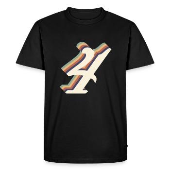 4e anniversaire vintage - T-shirt Premium bio Homme - noir - Devant - Nico (187cm)
