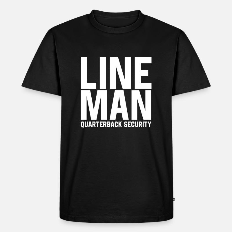 Lineman Quarterback Security - T-shirt Premium bio Homme - noir