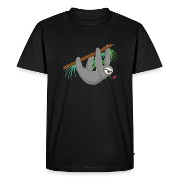 Paresse - T-shirt Premium bio Homme - noir - Devant - Nico (187cm)