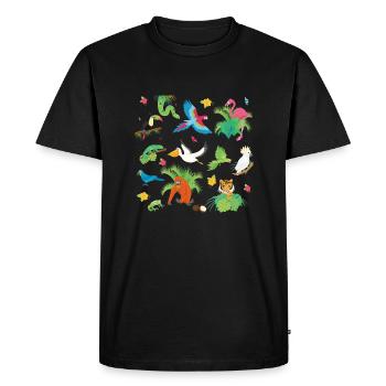 La fièvre de la jungle - T-shirt Premium bio Homme - noir - Devant - Nico (187cm)