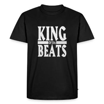King Of Da Beats - Men's Premium Organic T-Shirt - black - Front - Nico (187cm)