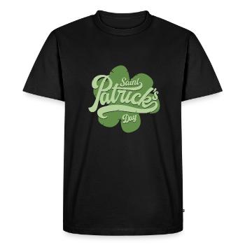 Saint Patrick s Day - T-shirt Premium bio Homme - noir - Devant - Nico (187cm)