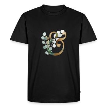Eucalyptus & personnalisable - T-shirt Premium bio Homme - noir - Devant - Nico (187cm)