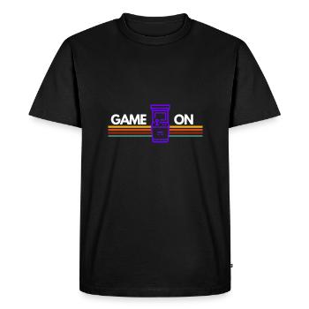 JOUEZ ! - T-shirt Premium bio Homme - noir - Devant - Nico (187cm)