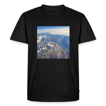 Photographie du ciel 14 - T-shirt Premium bio Homme - noir - Devant - Nico (187cm)