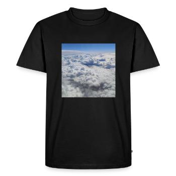 Photographie du ciel 20 - T-shirt Premium bio Homme - noir - Devant - Nico (187cm)