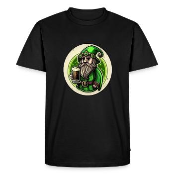 Saint Patrick's day, get lucky and festive ! - Men's Premium Organic T-Shirt - black - Front - Nico (187cm)