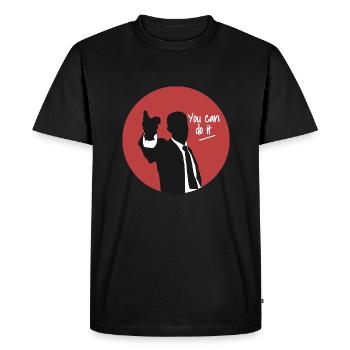 You Can Do It ! Motivation business, réussite - T-shirt Premium bio Homme - noir - Devant - Nico (187cm)