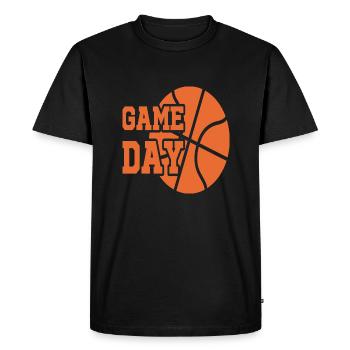 Basketball du jour du match - T-shirt Premium bio Homme - noir - Devant - Nico (187cm)