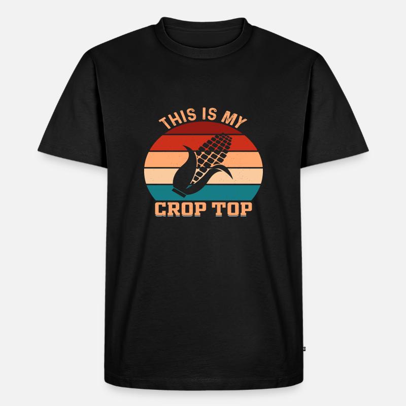 This is my Crop Top - Männer Premium Bio T-Shirt - Schwarz