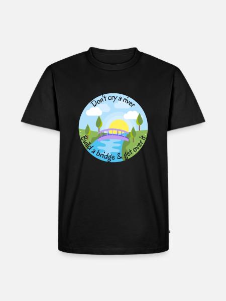 Don't Cry a River - Men's Premium Organic T-Shirt - black