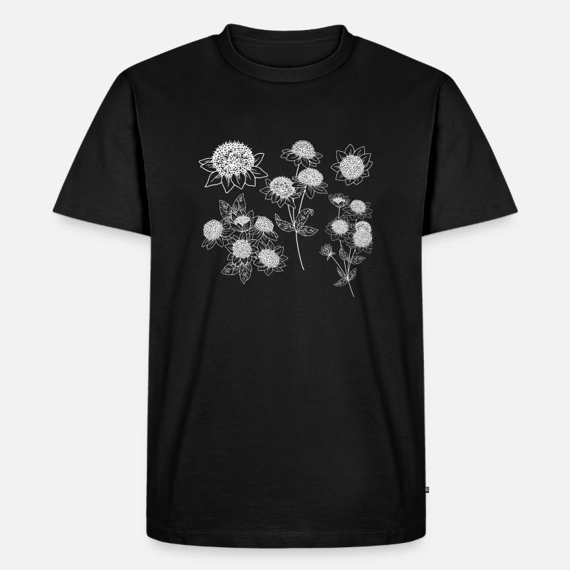 Astrantia maxima Blütengruppe - Männer Premium Bio T-Shirt - Schwarz