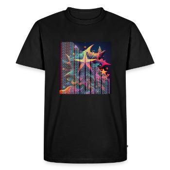 Stellar Haze - Men's Premium Organic T-Shirt - black - Front - Nico (187cm)