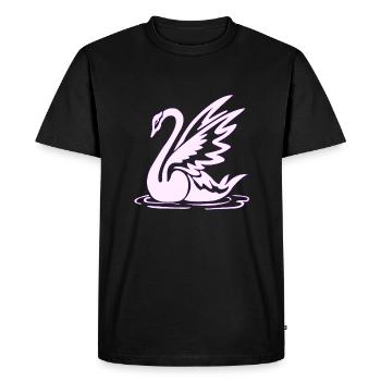 Tattoo element vector tattoo Body art swan - Men's Premium Organic T-Shirt - black - Front - Nico (187cm)