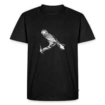 Budgerigar Bird owner Bird cockatiel - Men's Premium Organic T-Shirt - black - Front - Nico (187cm)