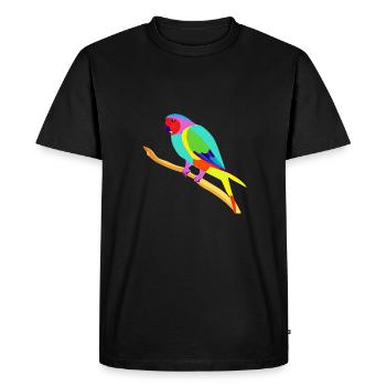Bird owner Budgerigar Bird Cockatiel - Men's Premium Organic T-Shirt - black - Front - Nico (187cm)