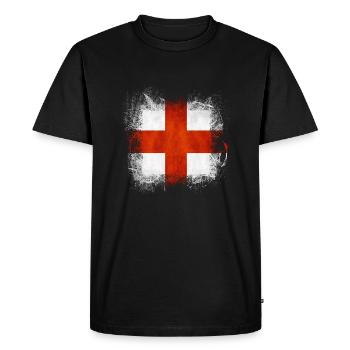Angleterre Royaume-Uni Londres Anglais britannique Royaume-Uni - T-shirt Premium bio Homme - noir - Devant - Nico (187cm)