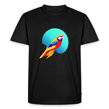 Budgerigar Bird owner Bird cockatiel - Men's Premium Organic T-Shirt - black - Front - Nico (187cm)