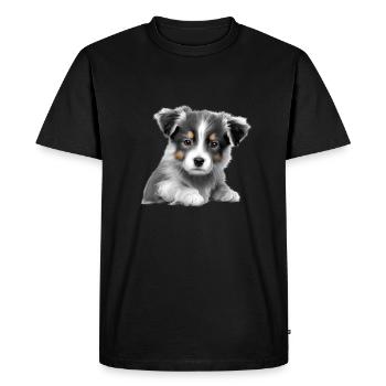Dogs Dog owners German Shepherds Dog owners Dog owners - Men's Premium Organic T-Shirt - black - Front - Nico (187cm)