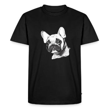 dog owner dogs bulldog dog dog owner - Men's Premium Organic T-Shirt - black - Front - Nico (187cm)