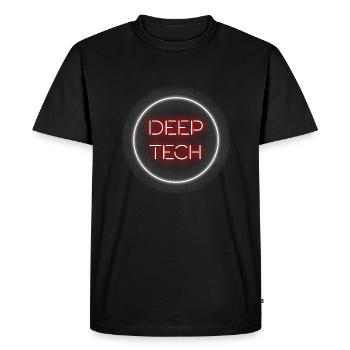 DEEP TECH - Men's Premium Organic T-Shirt - black - Front - Nico (187cm)
