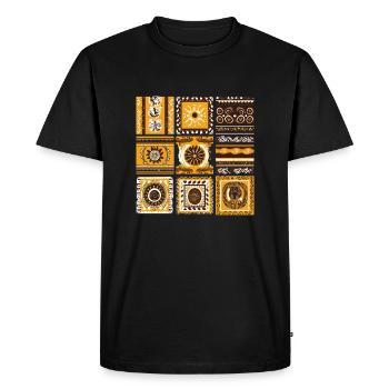 Folklore africain - T-shirt Premium bio Homme - noir - Devant - Nico (187cm)
