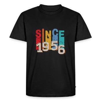 Since 1956 retro - Men's Premium Organic T-Shirt - black - Front - Nico (187cm)
